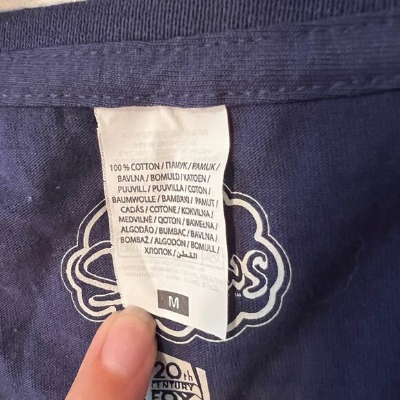 Disney Simpsons skimmer graphic tee short sleeve navy blue homer Bart Lisa sz M - Picture 6 of 7